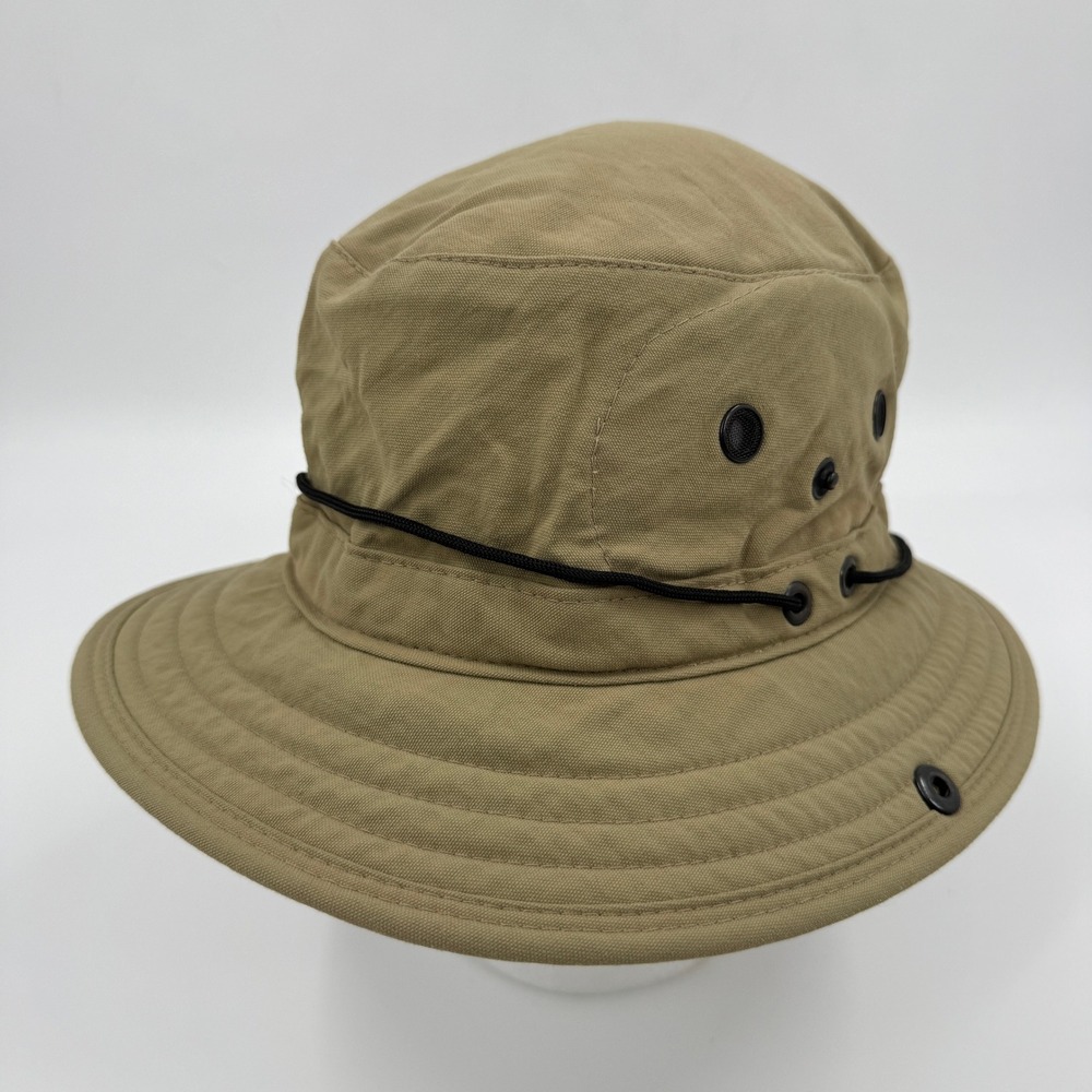 Watership Trading Companie Cape Flattery Waxed Cotton Boonie Hat Tan Khaki Large